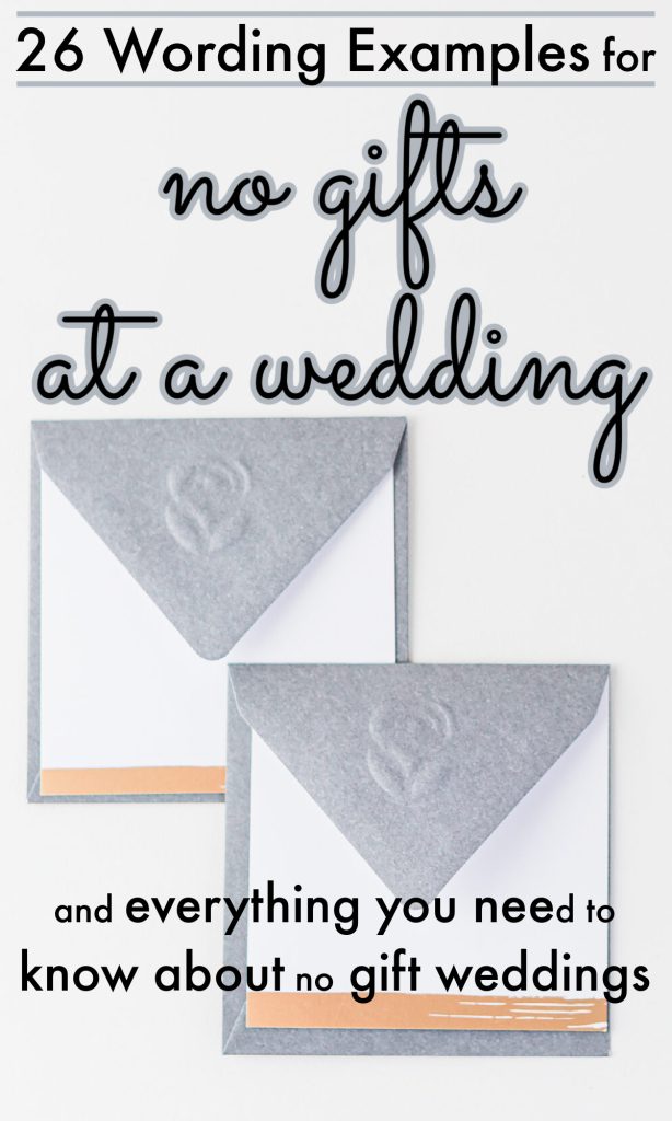2 invitations in grey envelopes on white background.