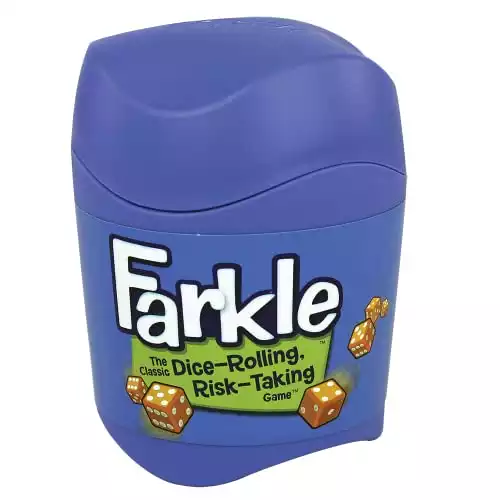 PlayMonster Farkle Classic Dice Game - Family Game Night - Easy to Travel - Ages 8+