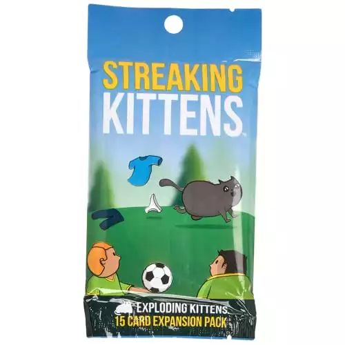 Streaking Kittens Expansion Pack - 15 Cards - Elevate Exploding Kittens