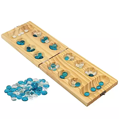 Wooden Mancala Board Game Set
