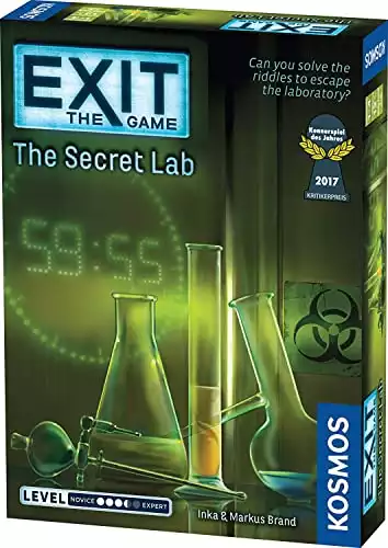 Exit: The Secret Lab | Exit: The Game  Family-Friendly, Card-Based at-Home Escape Room Experience for 1 to 4 Players, Ages 12+