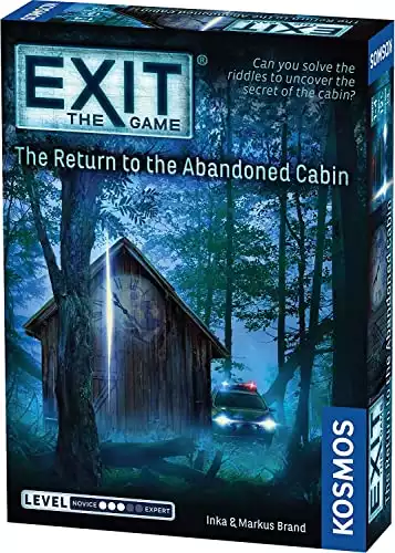 EXIT: The Return to The Abandoned Cabin | EXIT: The Game | Family-Friendly, Card-Based at-Home Escape Room Experience | Collaborative for 1 to 4 Players, Ages 12+