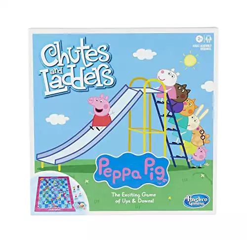 Chutes and Ladders: Peppa Pig Edition Board Game for Ages 3 and Up