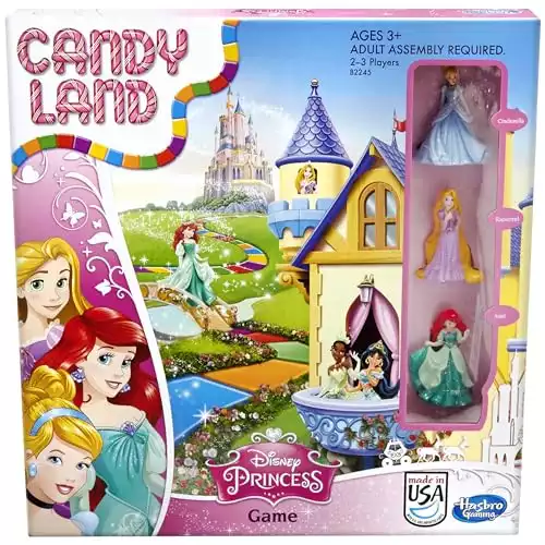 Candy Land Disney Princess Edition Kids Board Game for Kids Ages 3 and Up (Amazon Exclusive)