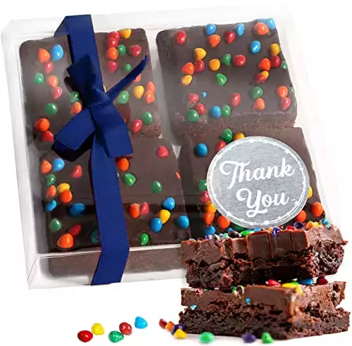 Thank You Gift Basket Appreciation Chocolate Brownies Gift | Nut Free | Kosher