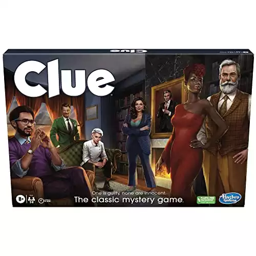 Hasbro Gaming Clue Board Game for Kids Ages 8 and Up, Reimagined Clue Game for 2-6 Players