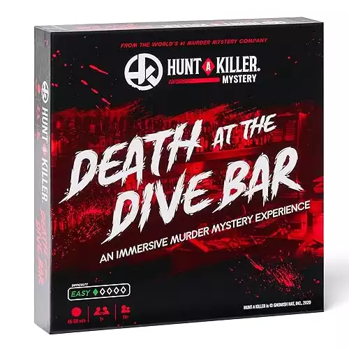 Hunt A Killer Death at The Dive Bar, Immersive Murder Mystery Game,  Age 14+