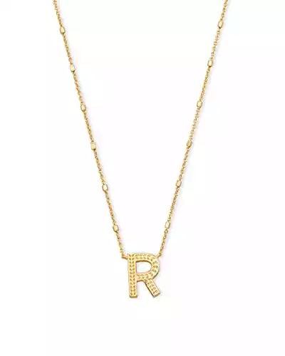 Letter R Pendant Necklace, Fashion Jewelry