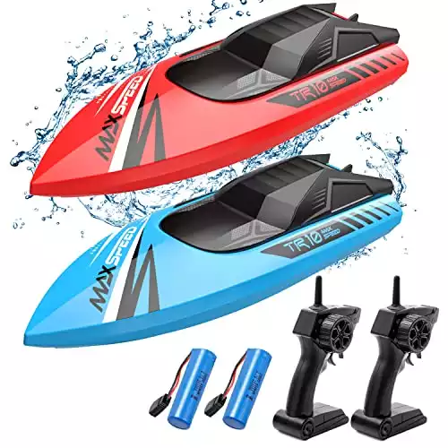 Remote Control Boat for Kids,2Pack RC Boats, for Pools, Lakes, River, Water Play