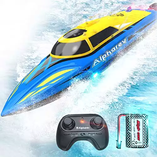 RC Boat -25+ MPH Fast Remote Control Boat for Pool & Lake with Rechargeable Battery