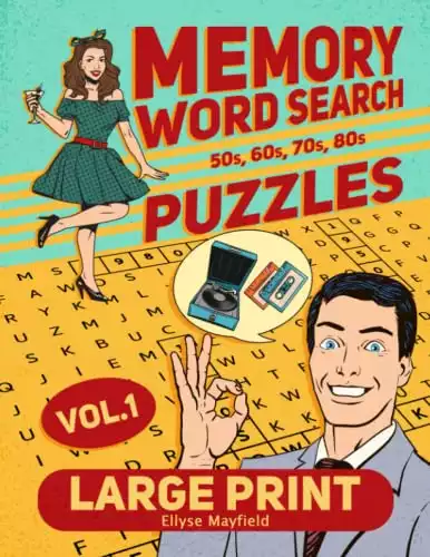 Large Print Memory Word Search Puzzles For Seniors