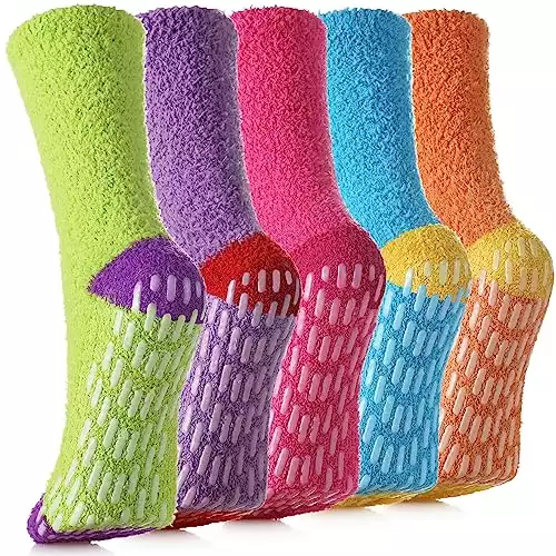 Non Slip Socks Fuzzy Socks with Grips