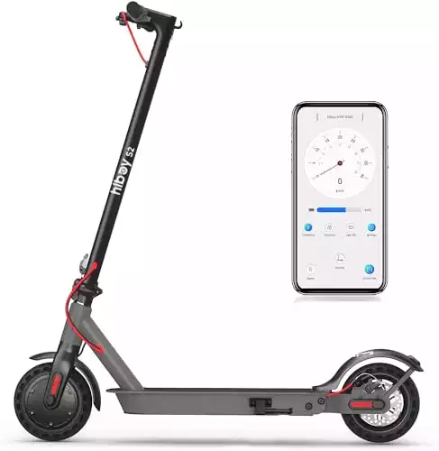 Hiboy S2 Electric Scooter - Up to 17 Miles Long-Range & 19 MPH Portable Folding Commuting Scooter for Adults with Double Braking System and App