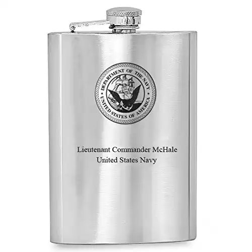 US Navy Symbol Flask
