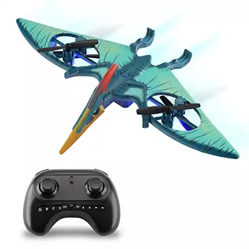Pterosaur Dinosaur Toys Drone for Kids - Headless Mode, One Key Start Speed Adjustment,Indoor Quadcopter with Altitude Hold,Toys for 8 9 10 11 12 Year Old Boys&Girls, Birthday, Christmas Gifts