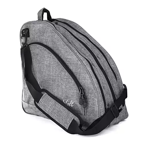 Wolt Ice Skate Bag Roller Skate Bag | Inline Skate Bag, Premium Bag And Fashion adjustable shoulder Bag for both youth and adults.grey